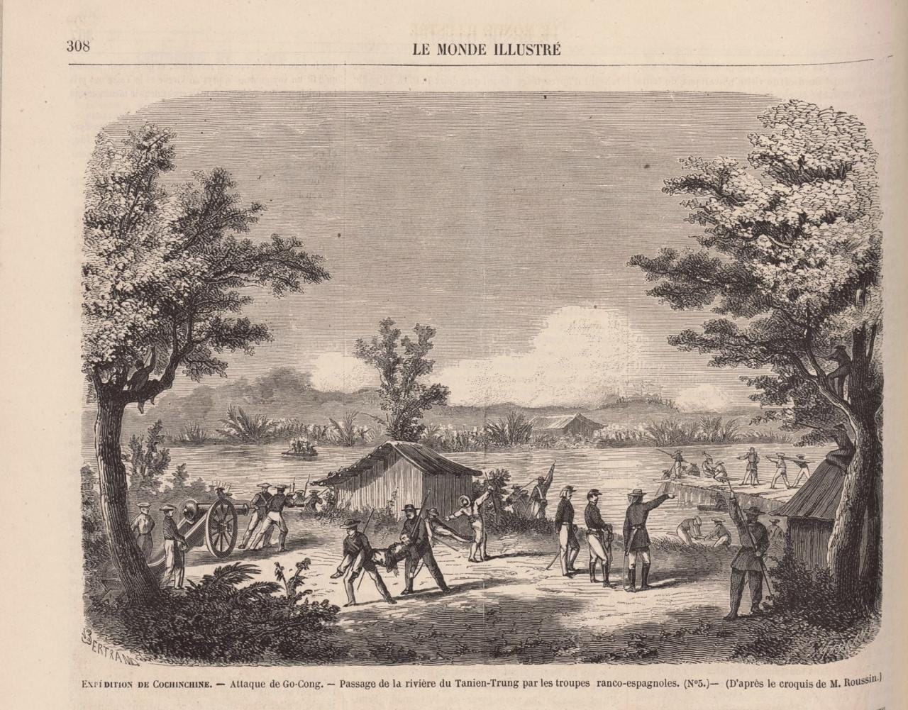 1748208016 848981 13476480 n07 37611317081 le monde illustre 16 mai 1863 expedition de cochinchine attaque de go cong cuoc vien chinh nam ky tran tan cong go cong min 1 Vài tấm ảnh Gò Công Xưa